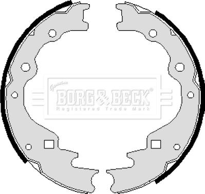 Borg & Beck BBS6009 - Bremžu loku komplekts autodraugiem.lv