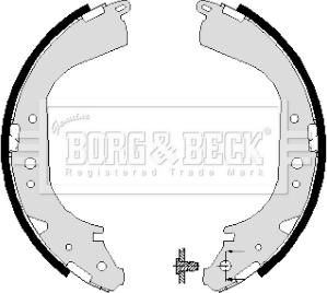 Borg & Beck BBS6004 - Bremžu loku komplekts autodraugiem.lv