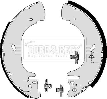 Borg & Beck BBS6005 - Bremžu loku komplekts autodraugiem.lv