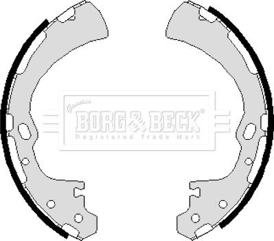 Borg & Beck BBS6019 - Bremžu loku komplekts autodraugiem.lv