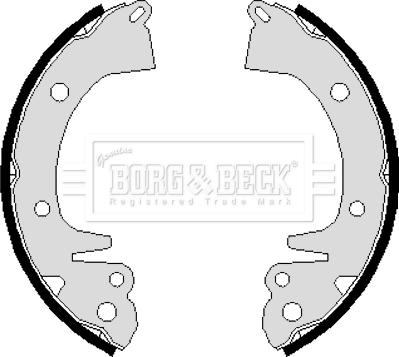 Borg & Beck BBS6085 - Bremžu loku komplekts autodraugiem.lv