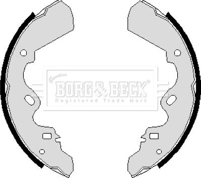 Borg & Beck BBS6083 - Bremžu loku komplekts autodraugiem.lv