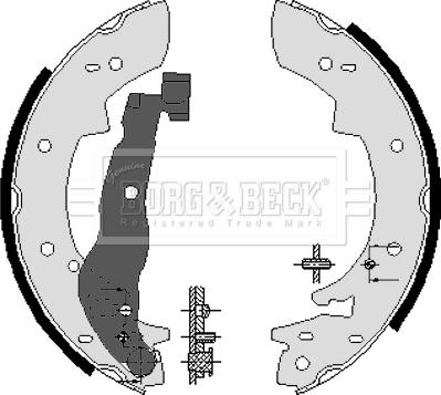 Borg & Beck BBS6082 - Bremžu loku komplekts autodraugiem.lv