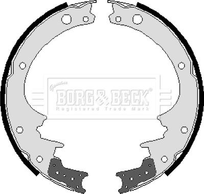 Borg & Beck BBS6039 - Bremžu loku komplekts autodraugiem.lv