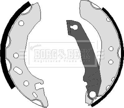 Borg & Beck BBS6036 - Bremžu loku komplekts autodraugiem.lv