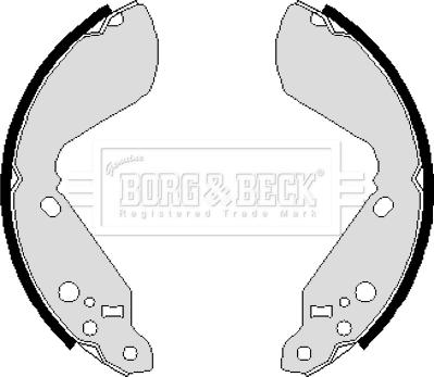 Borg & Beck BBS6031 - Bremžu loku komplekts autodraugiem.lv