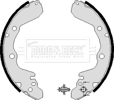 Borg & Beck BBS6038 - Bremžu loku komplekts autodraugiem.lv