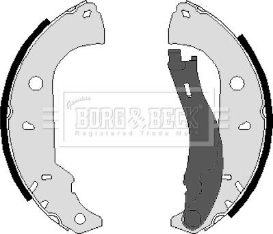 Borg & Beck BBS6026 - Bremžu loku komplekts autodraugiem.lv