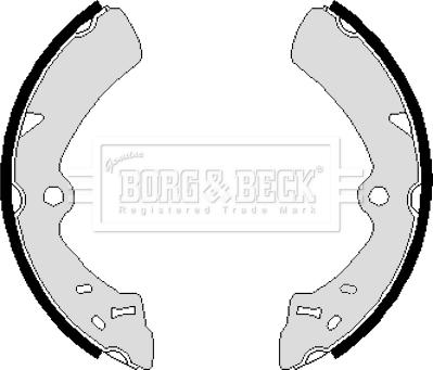 Borg & Beck BBS6073 - Bremžu loku komplekts autodraugiem.lv
