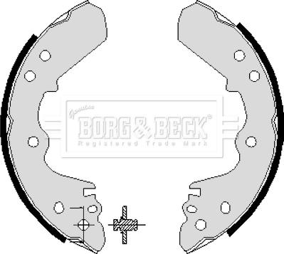Borg & Beck BBS6196 - Bremžu loku komplekts autodraugiem.lv