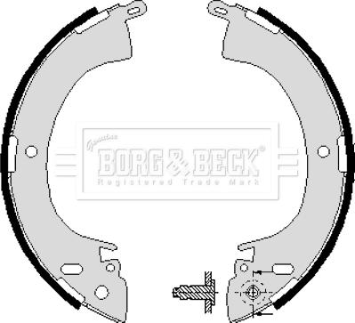 Borg & Beck BBS6197 - Bremžu loku komplekts autodraugiem.lv