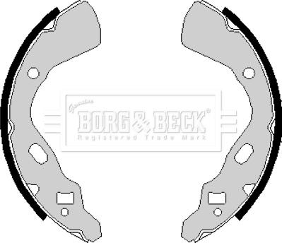 Borg & Beck BBS6148 - Bremžu loku komplekts autodraugiem.lv