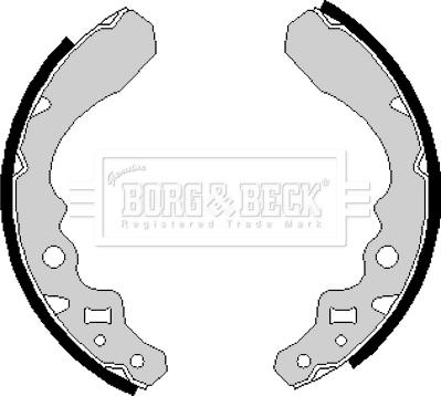 Borg & Beck BBS6152 - Bremžu loku komplekts autodraugiem.lv