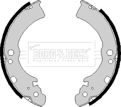 Borg & Beck BBS6168 - Bremžu loku komplekts autodraugiem.lv