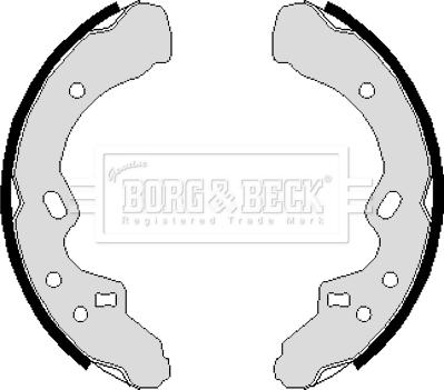 Borg & Beck BBS6105 - Bremžu loku komplekts autodraugiem.lv