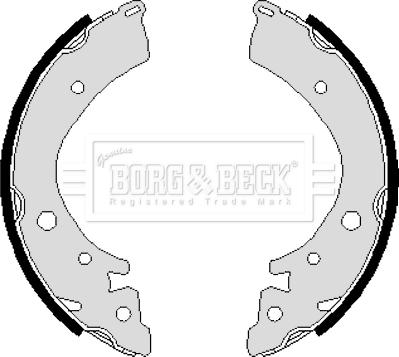 Borg & Beck BBS6116 - Bremžu loku komplekts autodraugiem.lv