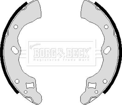 Borg & Beck BBS6118 - Bremžu loku komplekts autodraugiem.lv