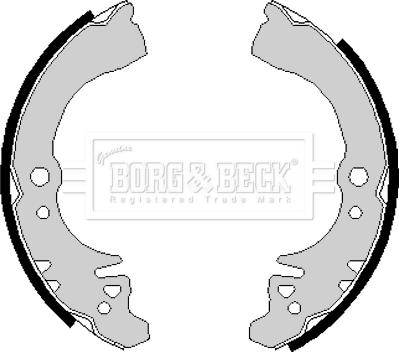 Borg & Beck BBS6139 - Bremžu loku komplekts autodraugiem.lv