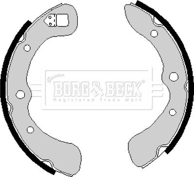 Borg & Beck BBS6129 - Bremžu loku komplekts autodraugiem.lv