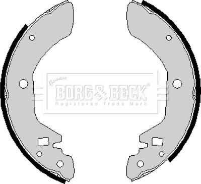 Borg & Beck BBS6126 - Bremžu loku komplekts autodraugiem.lv