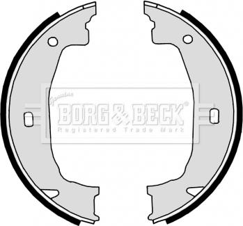 Borg & Beck BBS6315 - Bremžu loku kompl., Stāvbremze autodraugiem.lv