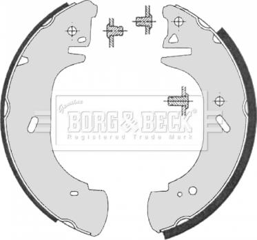 Borg & Beck BBS6325 - Bremžu loku komplekts autodraugiem.lv