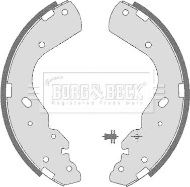 Borg & Beck BBS6323 - Bremžu loku komplekts autodraugiem.lv