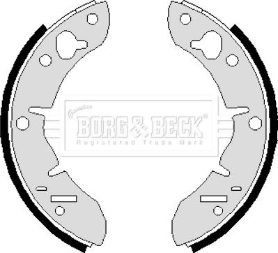 Borg & Beck BBS6247 - Bremžu loku komplekts autodraugiem.lv