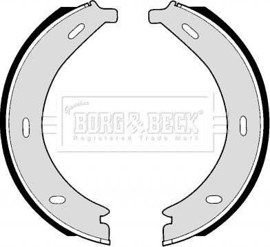 Borg & Beck BBS6257 - Bremžu loku kompl., Stāvbremze autodraugiem.lv