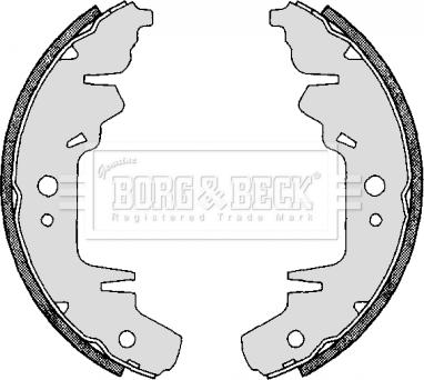Borg & Beck BBS6263 - Bremžu loku komplekts autodraugiem.lv