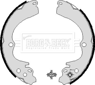 Borg & Beck BBS6204 - Bremžu loku komplekts autodraugiem.lv