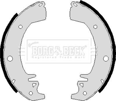 Borg & Beck BBS6208 - Bremžu loku komplekts autodraugiem.lv