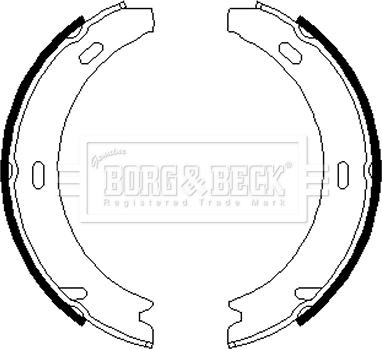 Borg & Beck BBS6219 - Bremžu loku kompl., Stāvbremze autodraugiem.lv