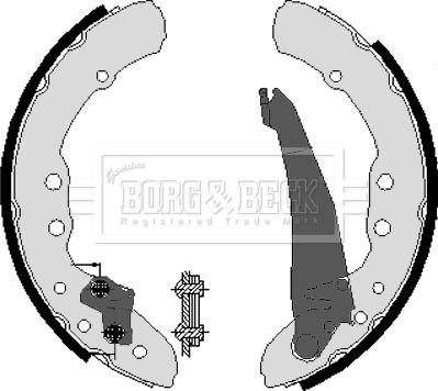 Borg & Beck BBS6212 - Bremžu loku komplekts autodraugiem.lv