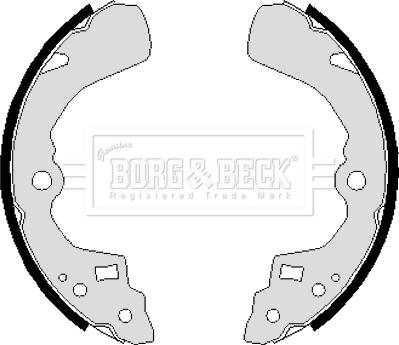 Borg & Beck BBS6236 - Bremžu loku komplekts autodraugiem.lv