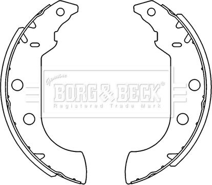 Borg & Beck BBS6231 - Bremžu loku komplekts autodraugiem.lv