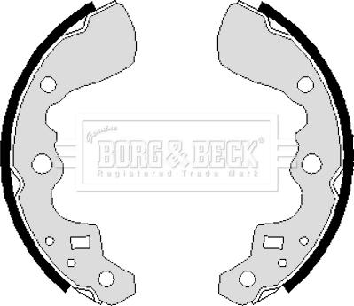 Borg & Beck BBS6237 - Bremžu loku komplekts autodraugiem.lv