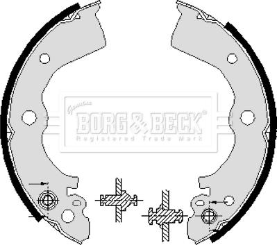 Borg & Beck BBS6226 - Bremžu loku komplekts autodraugiem.lv