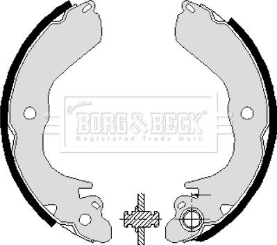 Borg & Beck BBS6228 - Bremžu loku komplekts autodraugiem.lv