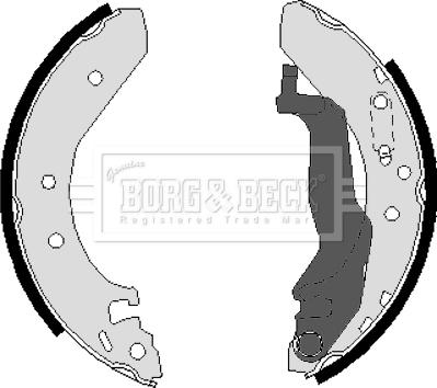Borg & Beck BBS6223 - Bremžu loku komplekts autodraugiem.lv