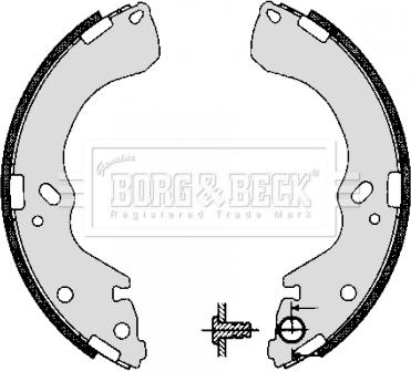 Borg & Beck BBS6277 - Bremžu loku komplekts autodraugiem.lv