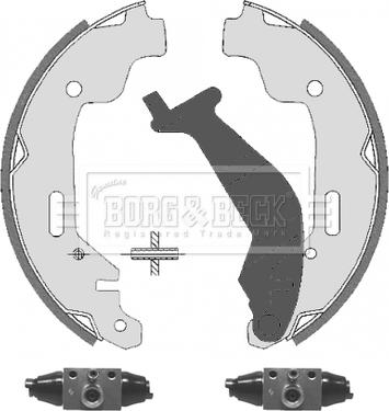Borg & Beck BBS1120K - Bremžu loku komplekts autodraugiem.lv