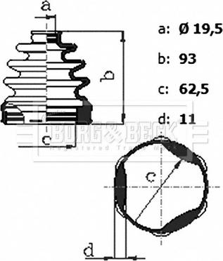 Borg & Beck BCB6431 - Putekļusargs, Piedziņas vārpsta autodraugiem.lv