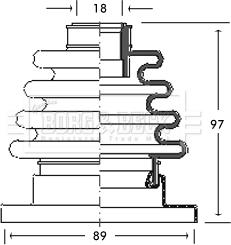 Borg & Beck BCB2720 - Putekļusargs, Piedziņas vārpsta autodraugiem.lv