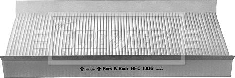 Borg & Beck BFC1006 - Filtrs, Salona telpas gaiss autodraugiem.lv