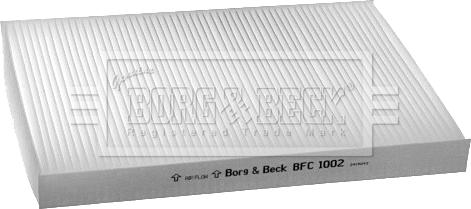 Borg & Beck BFC1002 - Filtrs, Salona telpas gaiss autodraugiem.lv