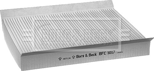 Borg & Beck BFC1017 - Filtrs, Salona telpas gaiss autodraugiem.lv