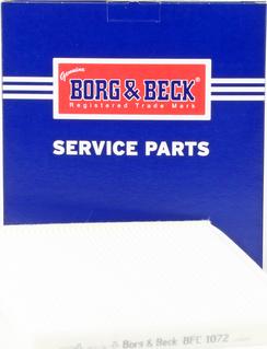 Borg & Beck BFC1072 - Filtrs, Salona telpas gaiss autodraugiem.lv