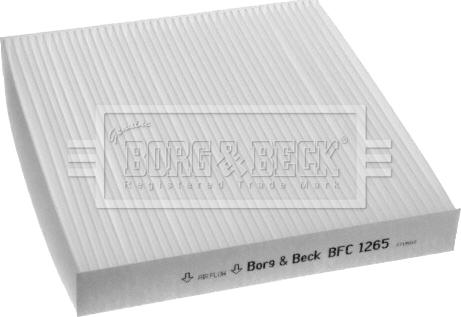 Borg & Beck BFC1265 - Filtrs, Salona telpas gaiss autodraugiem.lv