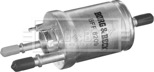 Borg & Beck BFF8209 - Degvielas filtrs autodraugiem.lv